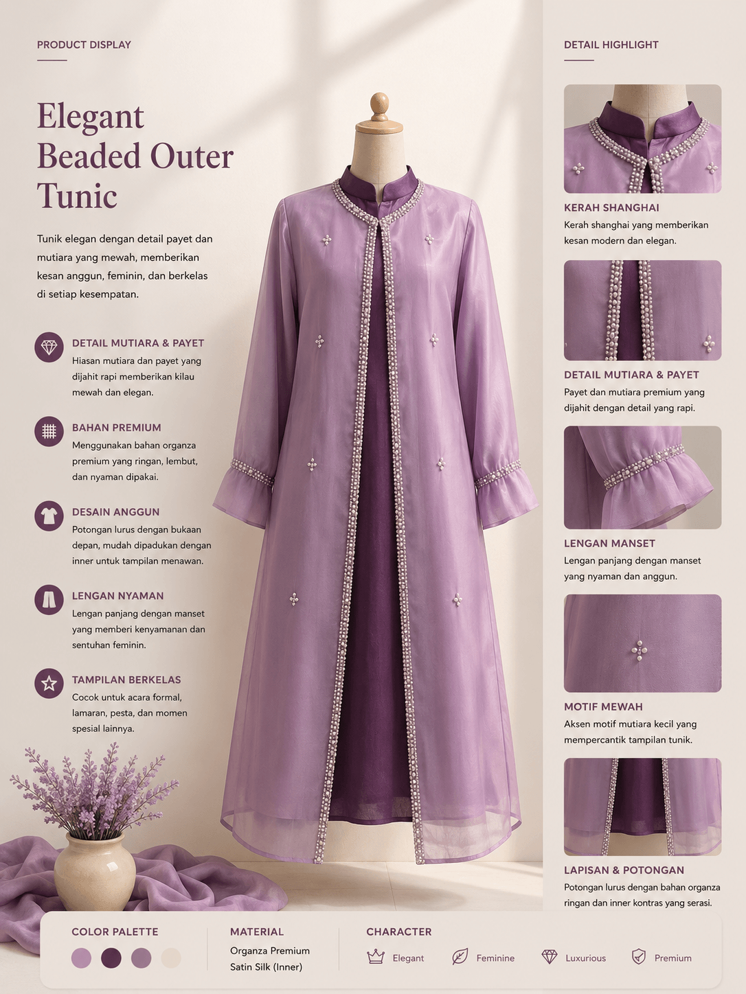 Elegant Outer Tunik