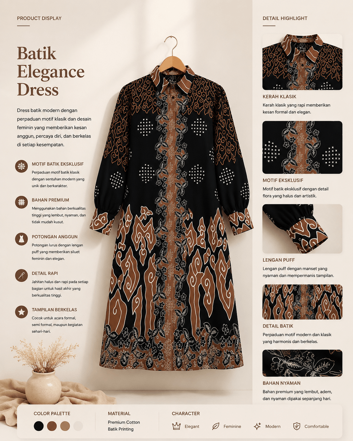 Batik Elegance Dress